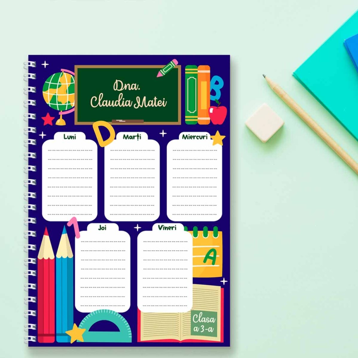 Personalisiertes Notizbuch mit Text – Lehrer