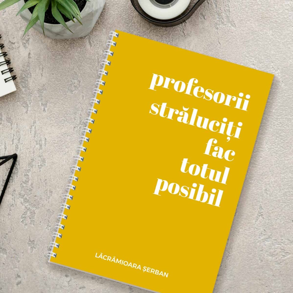 Personalisiertes Notizbuch mit Text – Brillante Lehrer