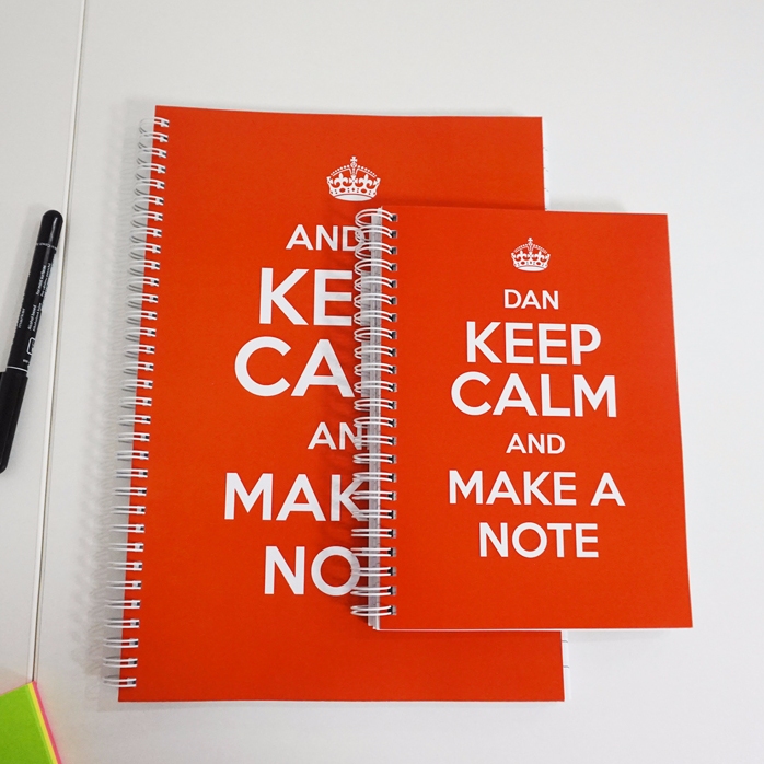 Personalisiertes Notizbuch – „Keep Calm“