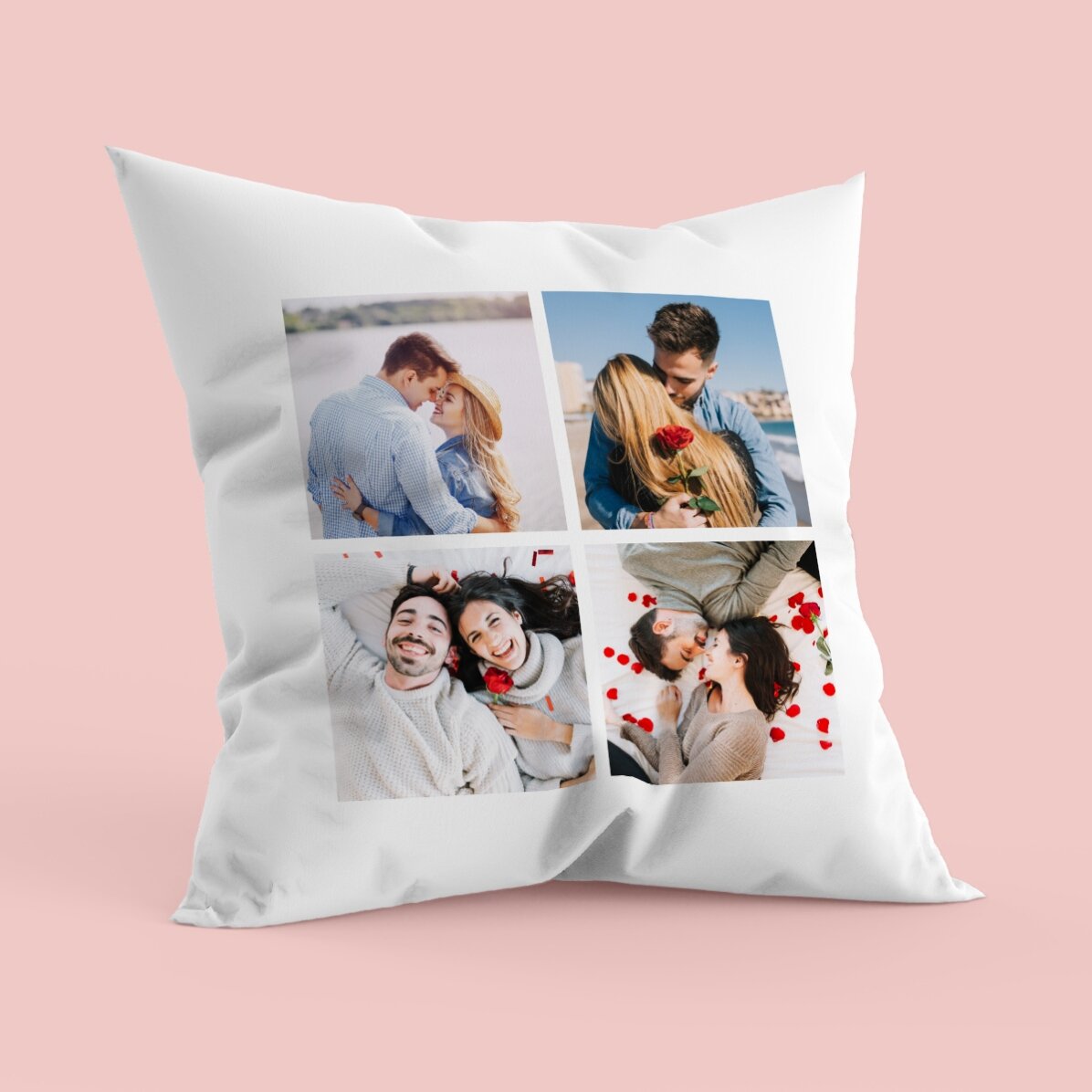 Personalisiertes Kissen mit 4 Fotos
