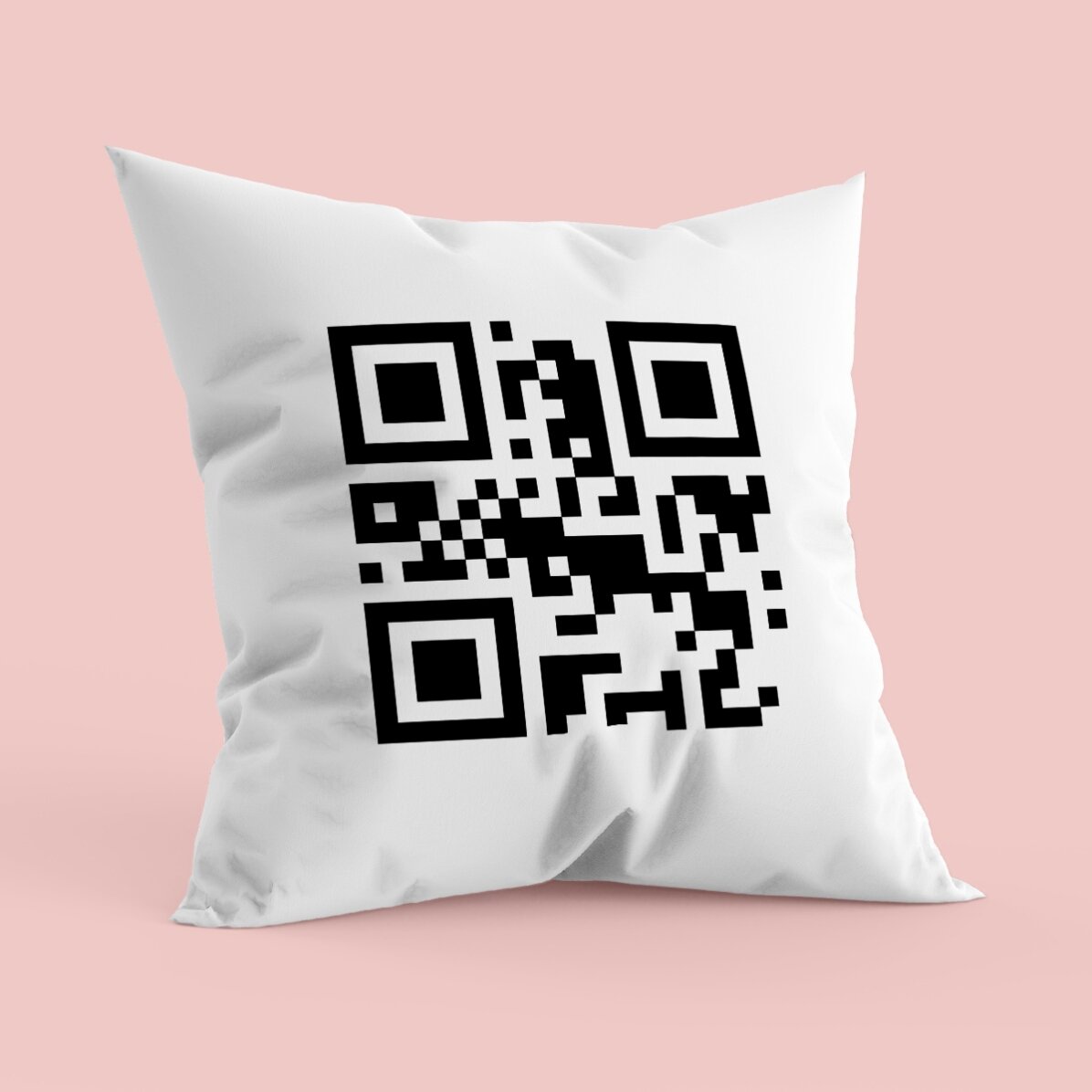 Personalisiertes Kissen mit QR-Code