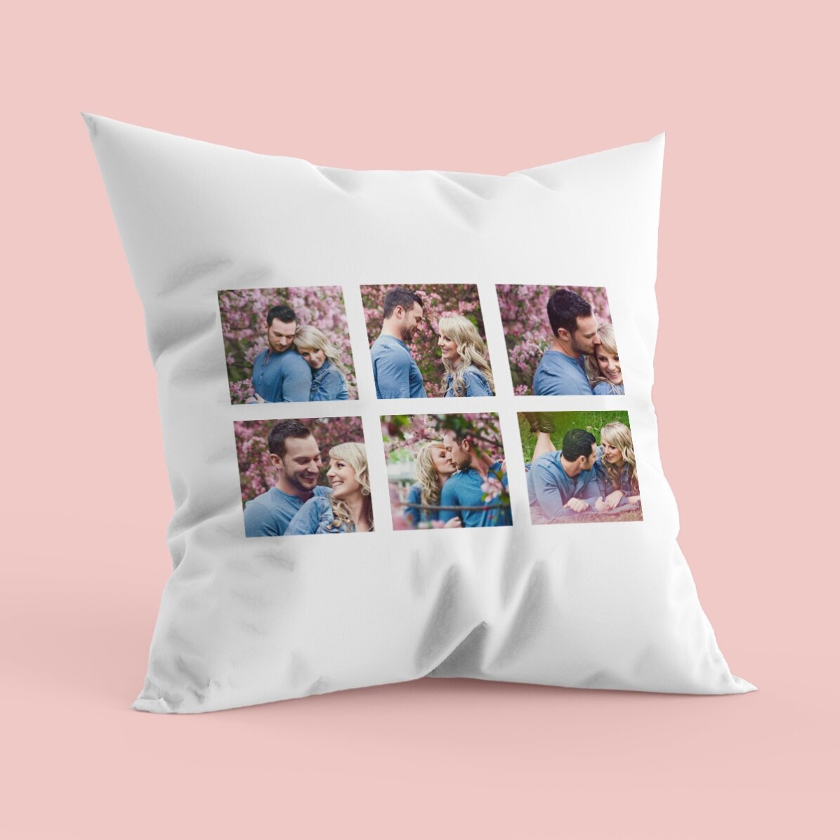 Personalisiertes Kissen mit sechs Fotos