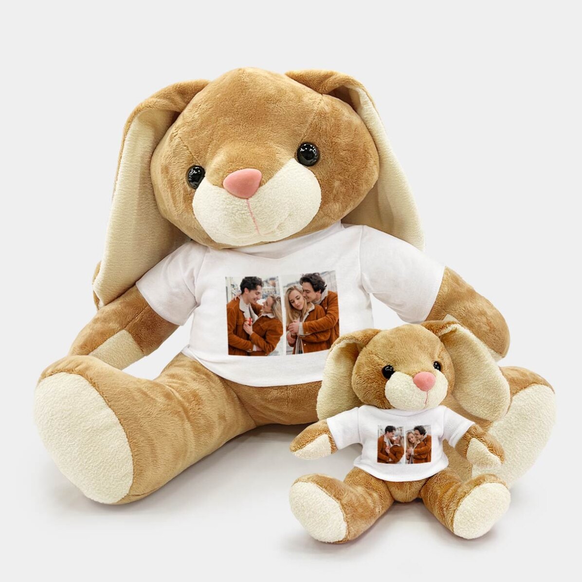 Plus personalisiertes Häschen mit 2 Fotos