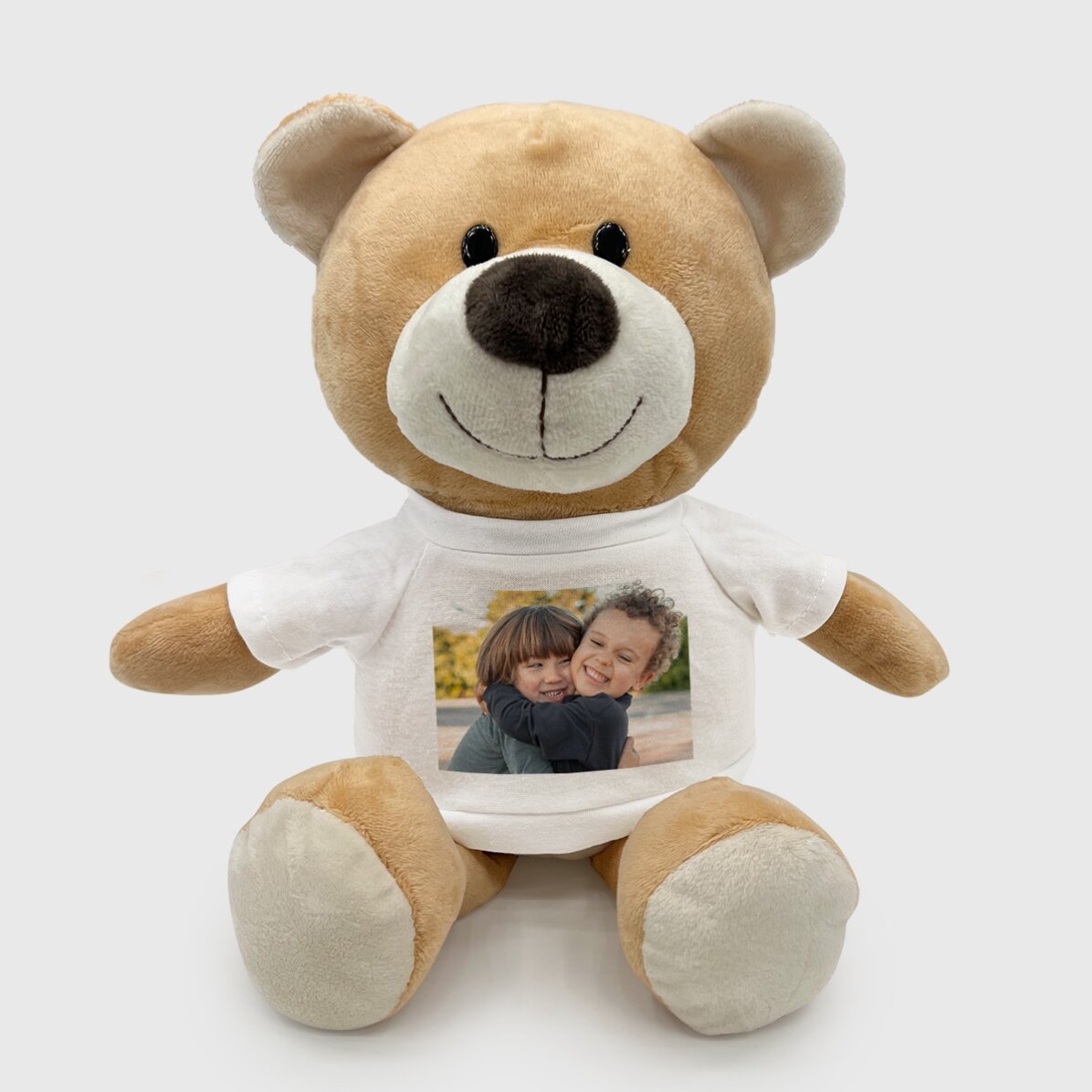 Außerdem ein personalisierter Teddybär mit einem Foto