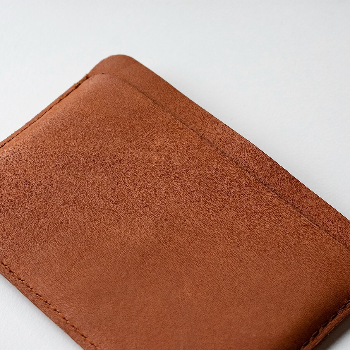 Personalisierte Lederbrieftasche mit 2 Namen