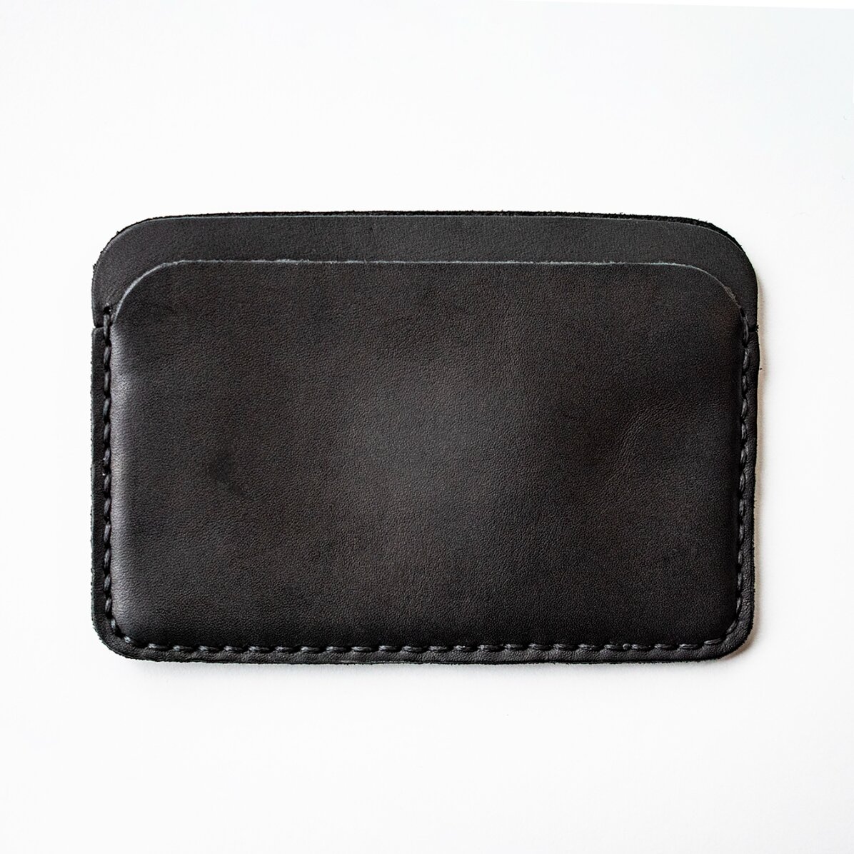 Personalisierte Lederbrieftasche mit Initialen