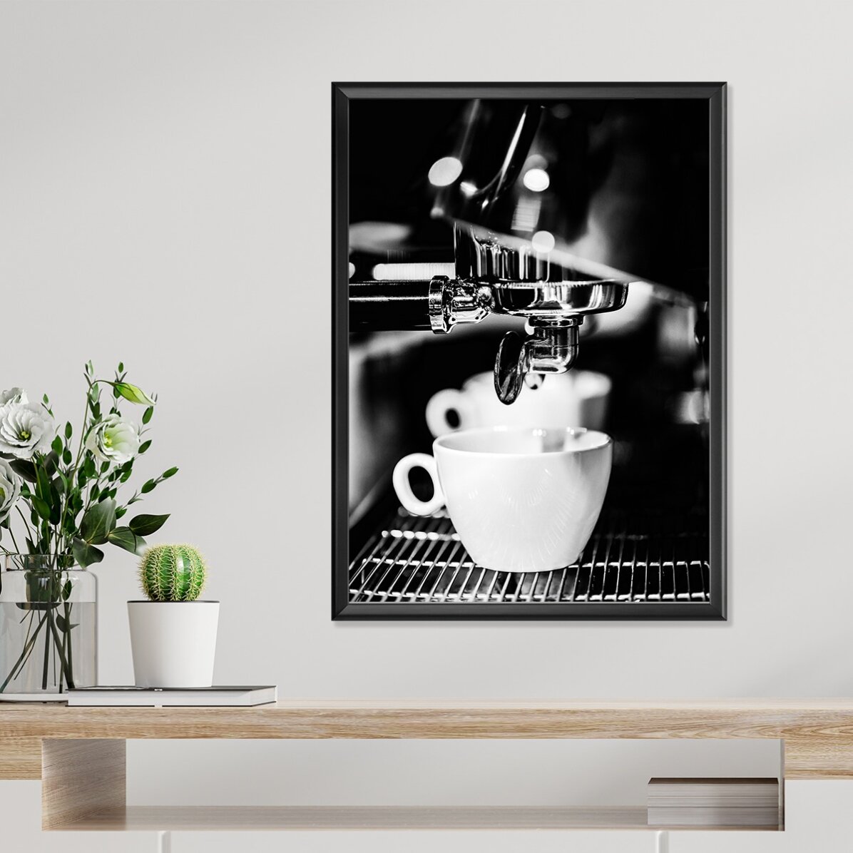 Poster „Black and White Coffee Time“