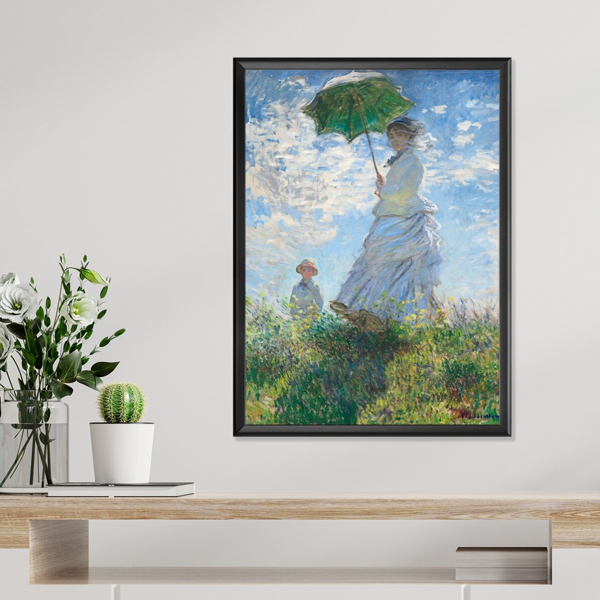 Poster: Claude Monet, „Frau mit Regenschirm“, 1875