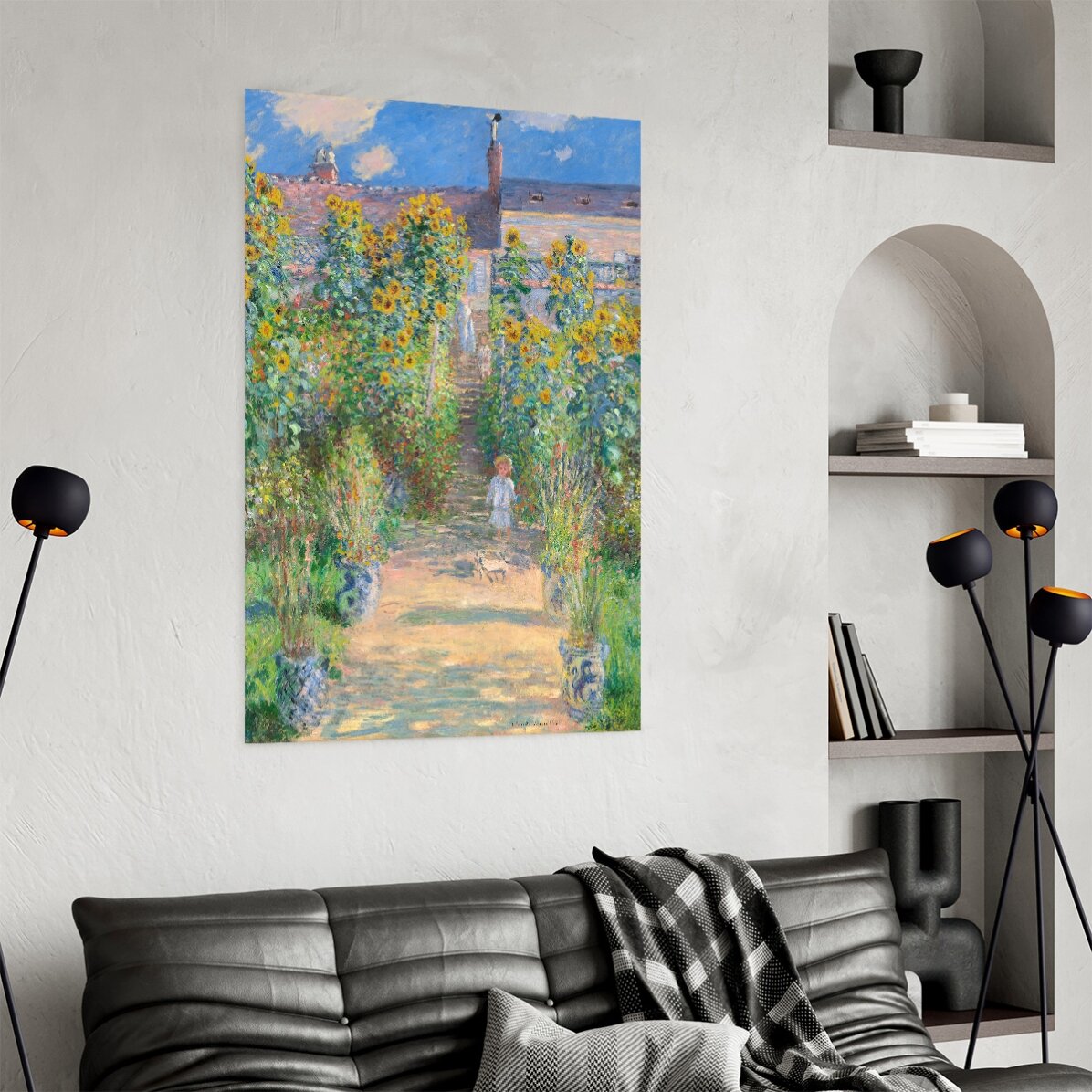 Poster von Claude Monet, „Der Garten des Künstlers“, 1881