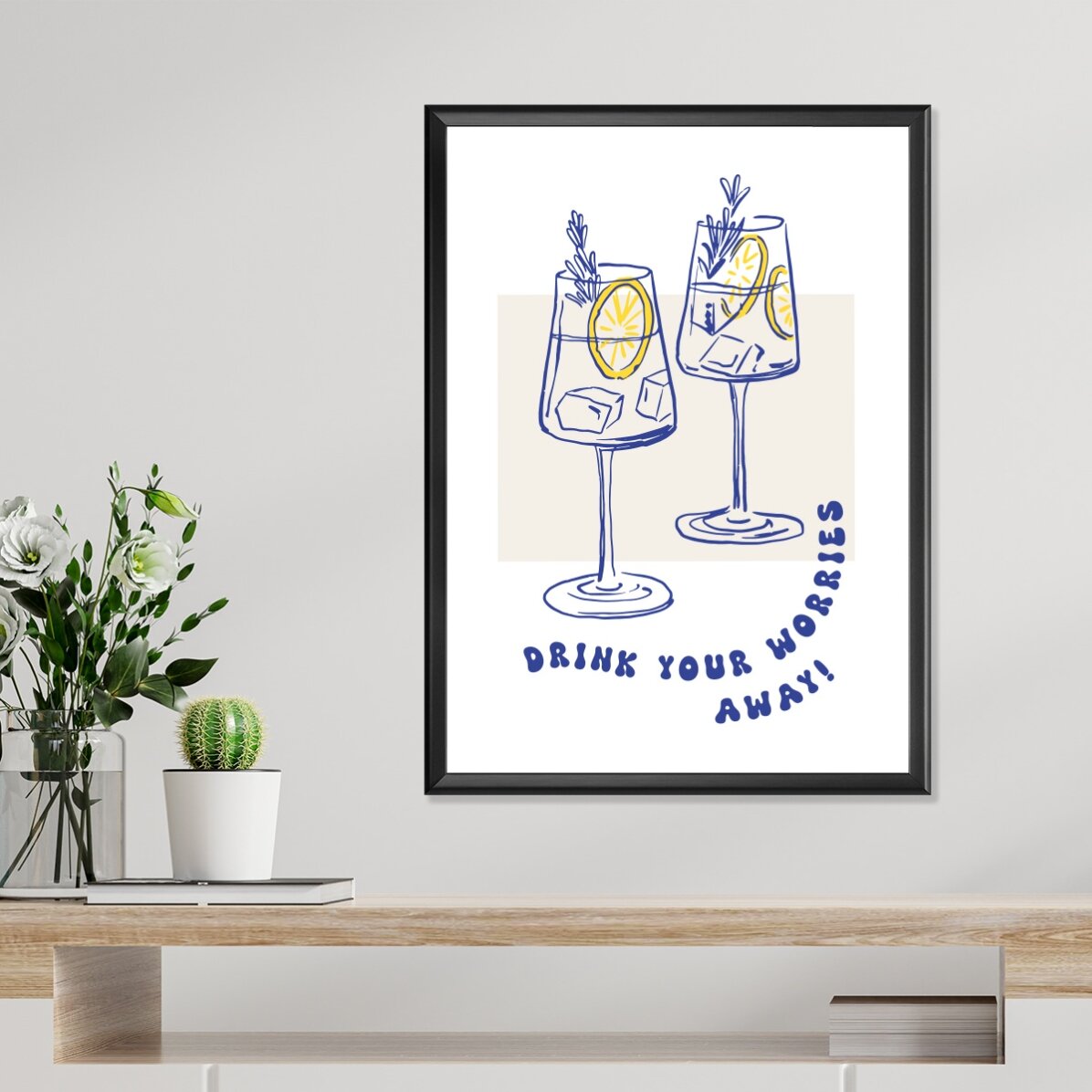 Poster „Drink away“