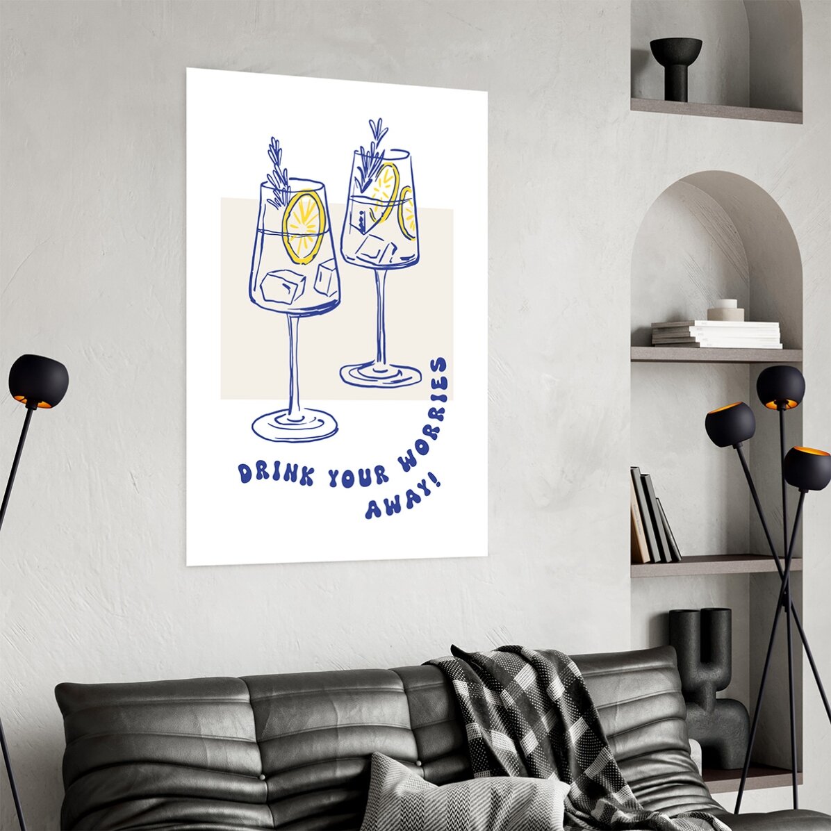 Poster „Drink away“