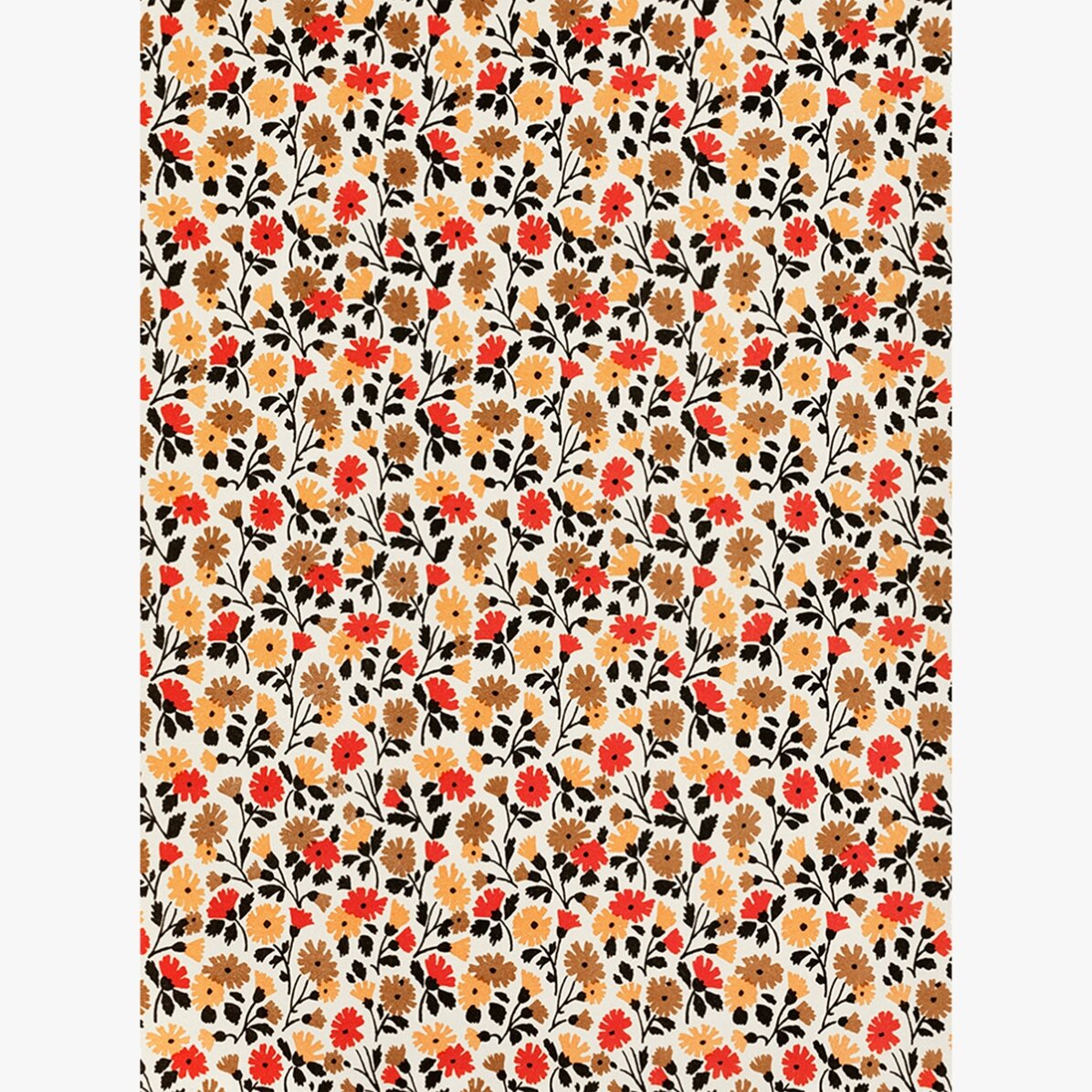 Poster mit roten und gelben Blumen
