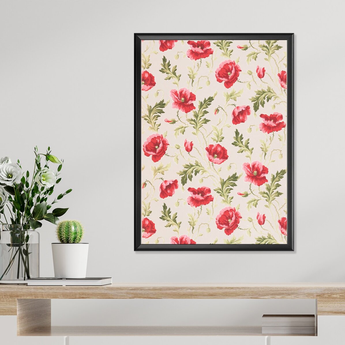 Poster „Rosa Blumen“