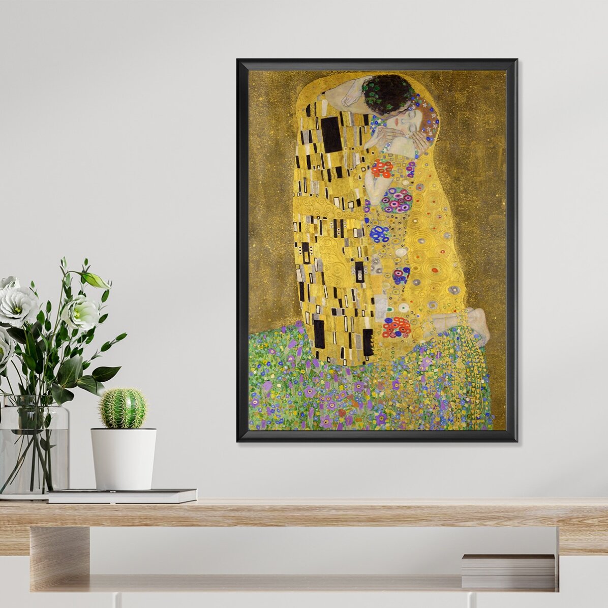 Poster von Gustav Klimt, „Der Kuss“, 1908