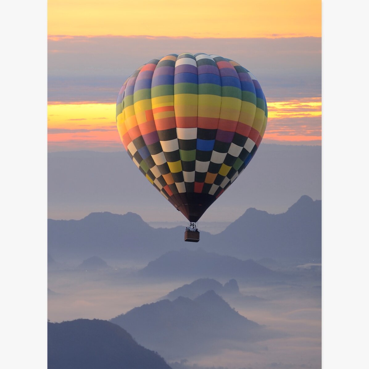 Poster „Heißluftballon“