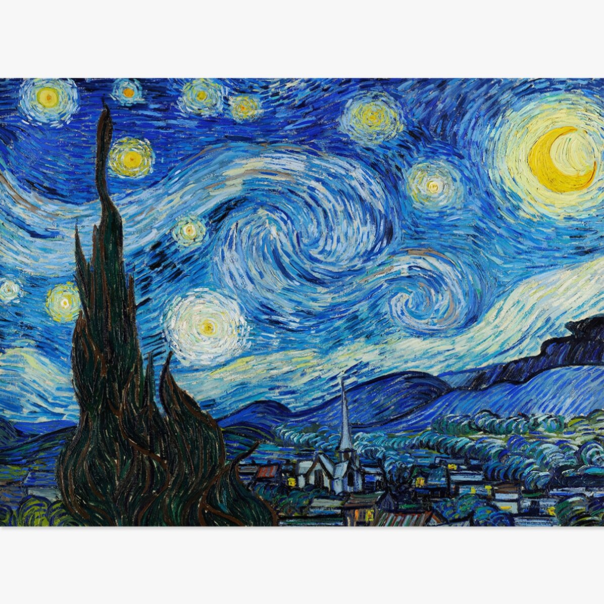 Poster im Querformat – Vincent van Gogh – Sternennacht, 1889