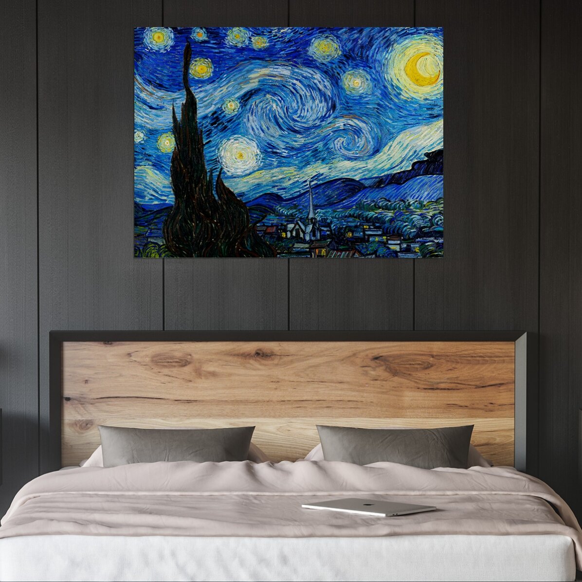 Poster im Querformat – Vincent van Gogh – Sternennacht, 1889