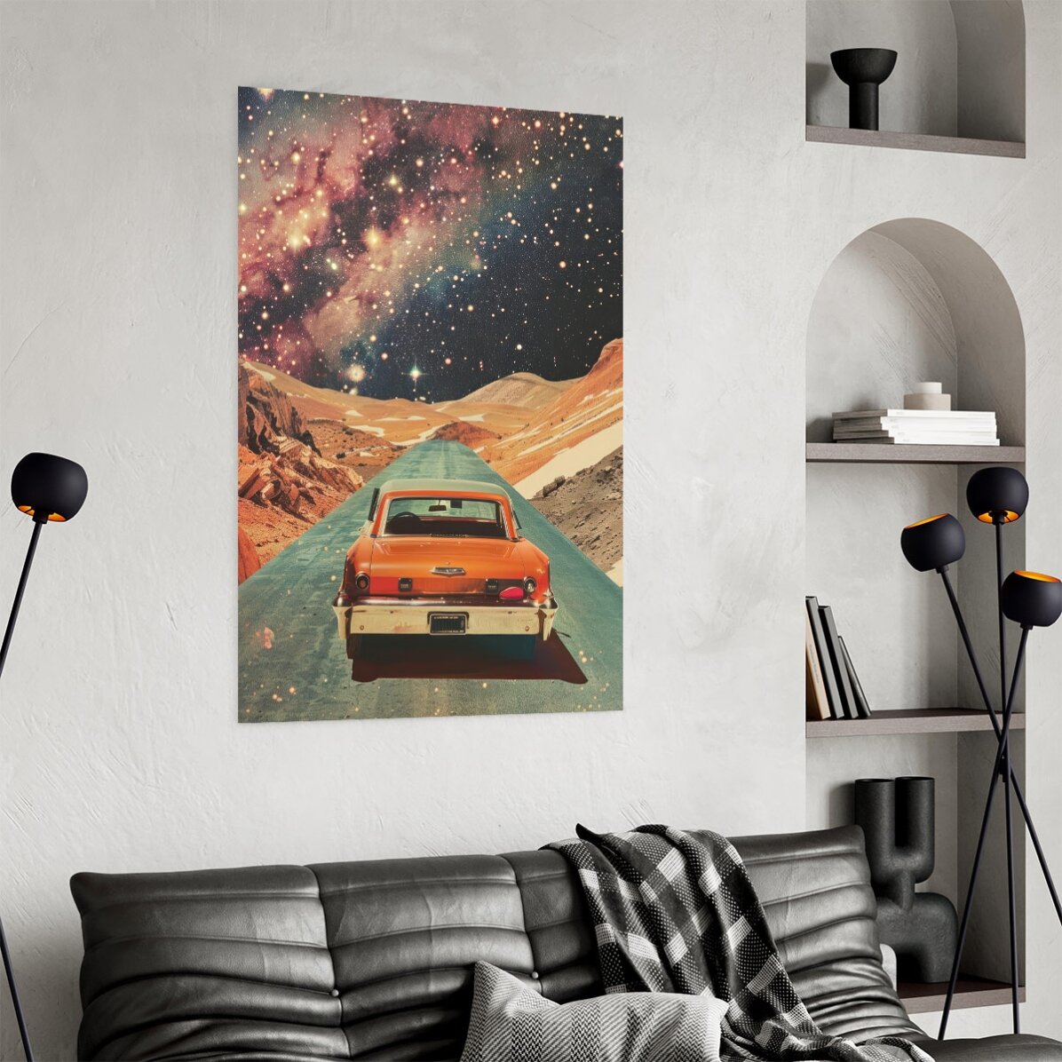 Poster „Auto zwischen den Sternen“