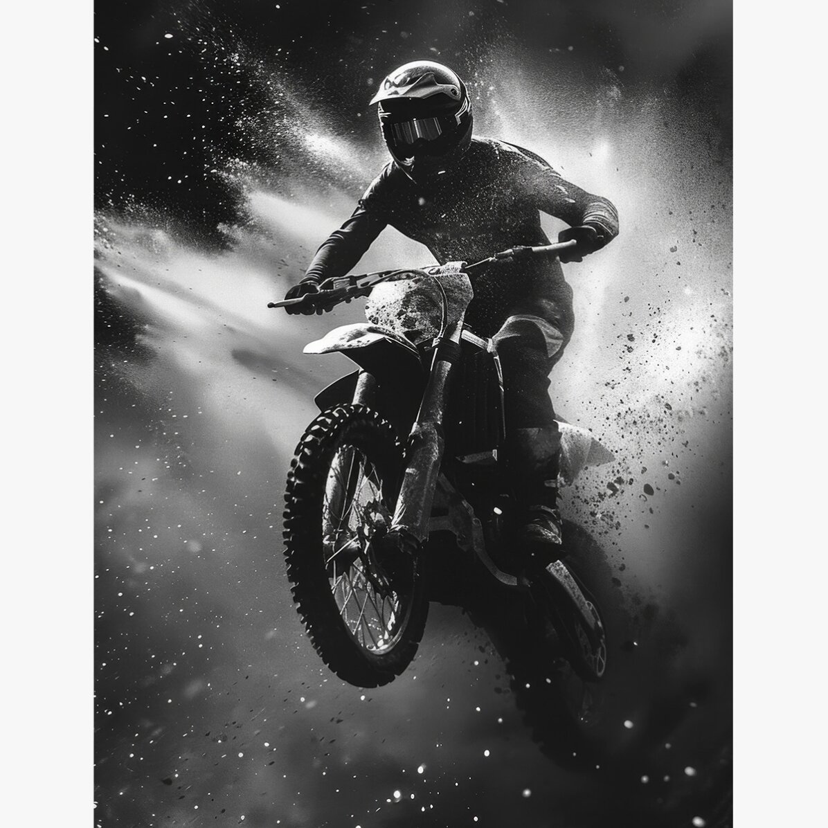Motorradfahrer-Poster