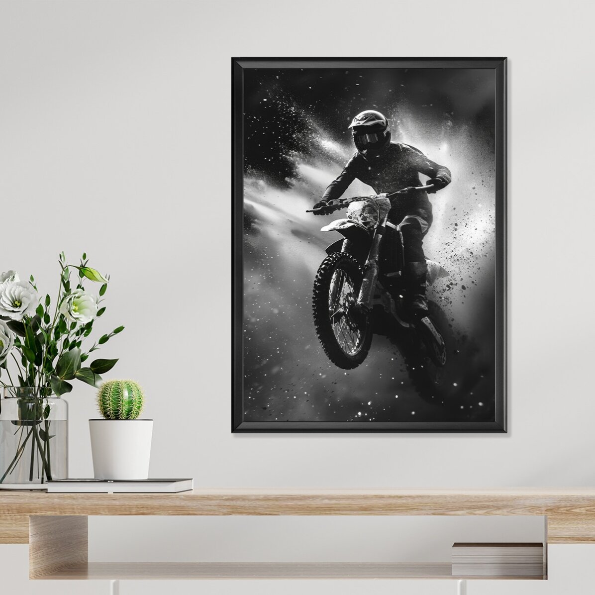 Motorradfahrer-Poster