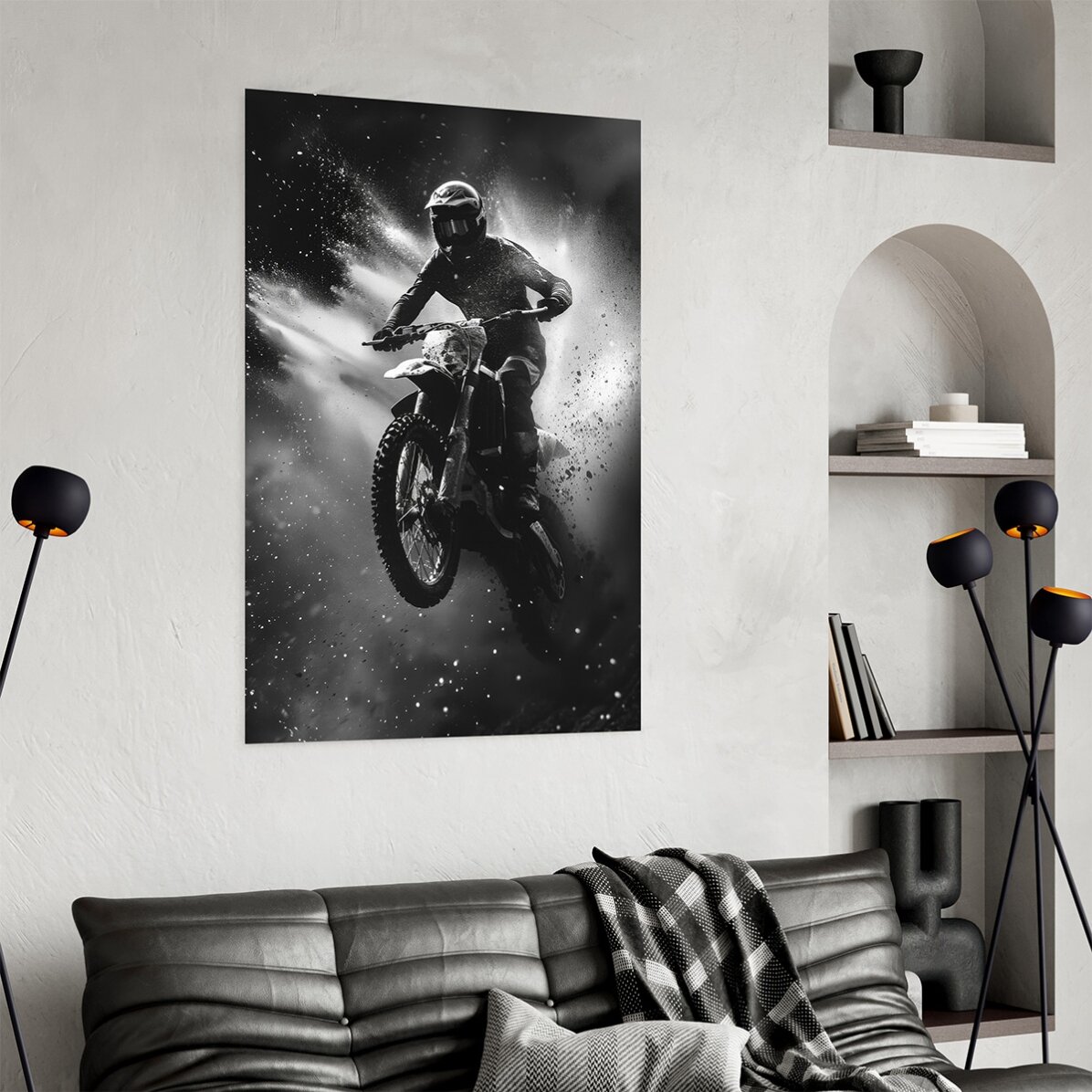 Motorradfahrer-Poster
