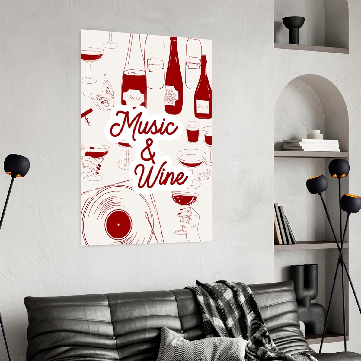 Poster „Musik & Wein“
