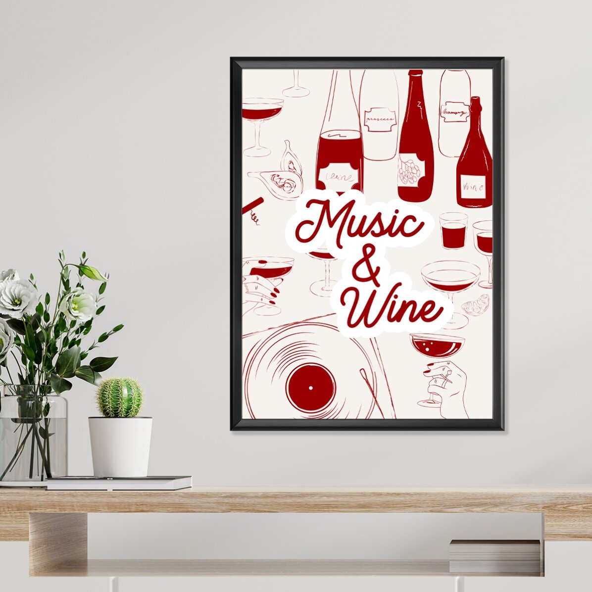 Poster „Musik & Wein“