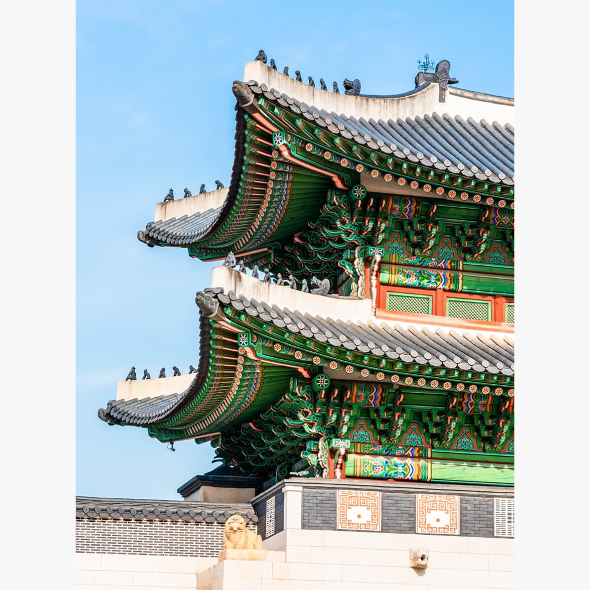 Poster: Palast in Seoul, Südkorea