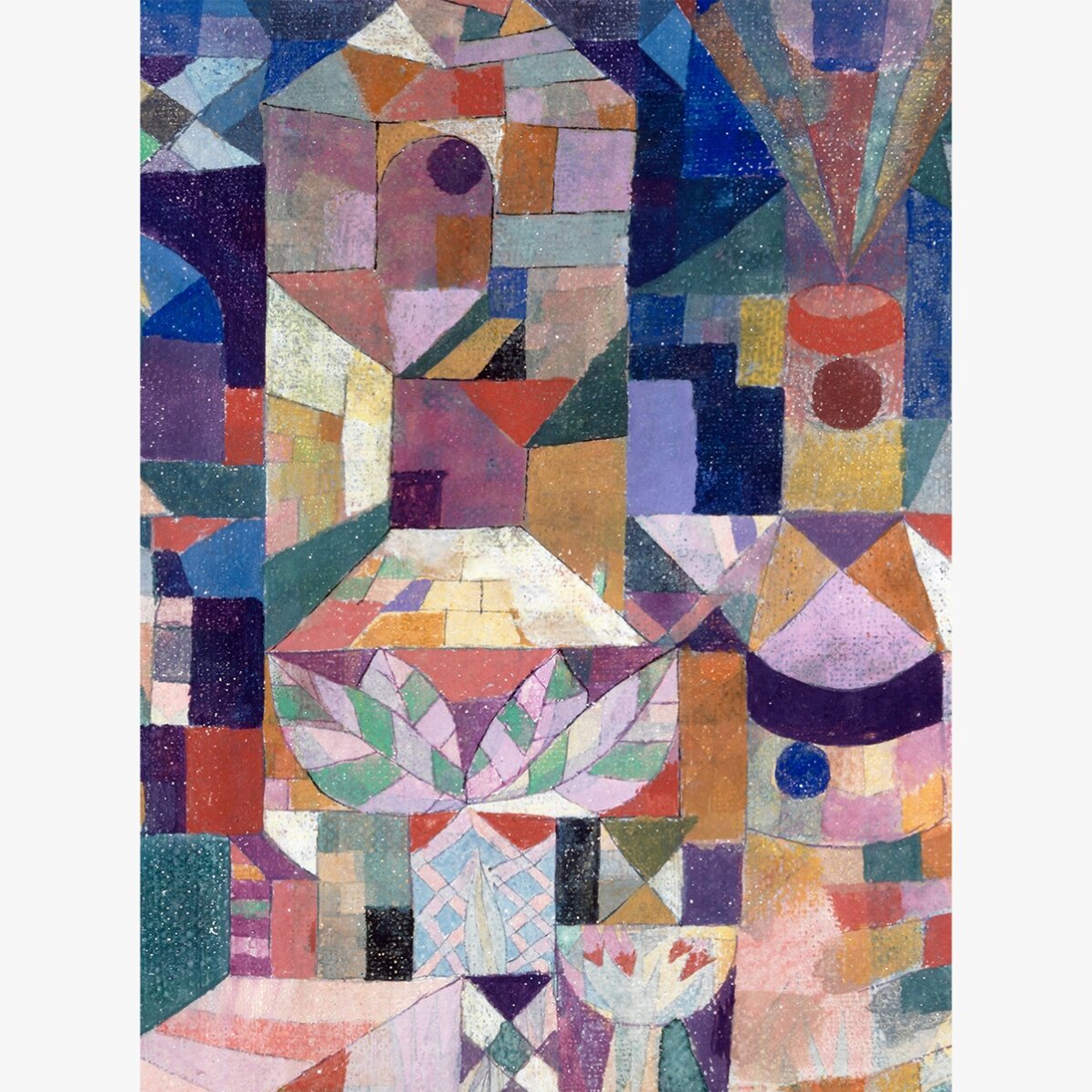 Plakat von Paul Klee, Burggarten 1919
