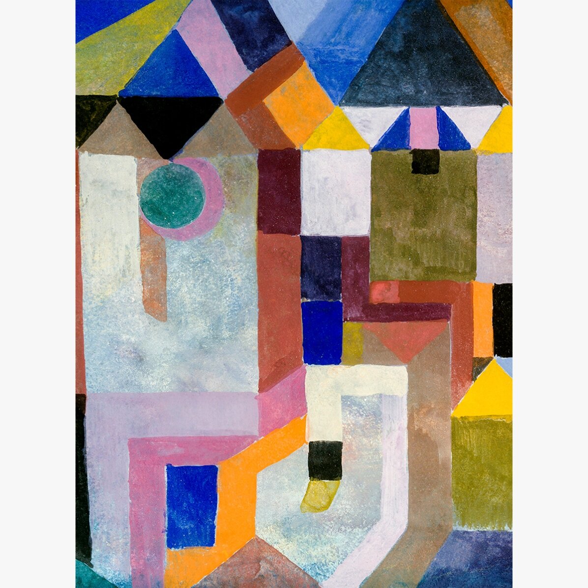 Poster von Paul Klee, „Colorful Architecture“, 1917