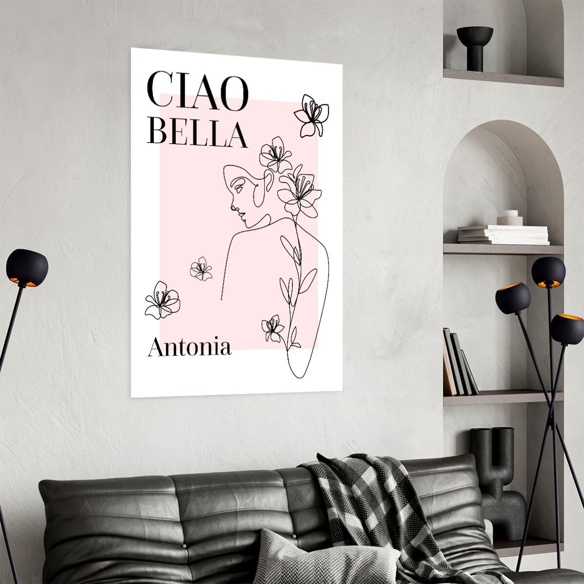 Individuell gestaltetes Poster mit Text – Ciao Bella