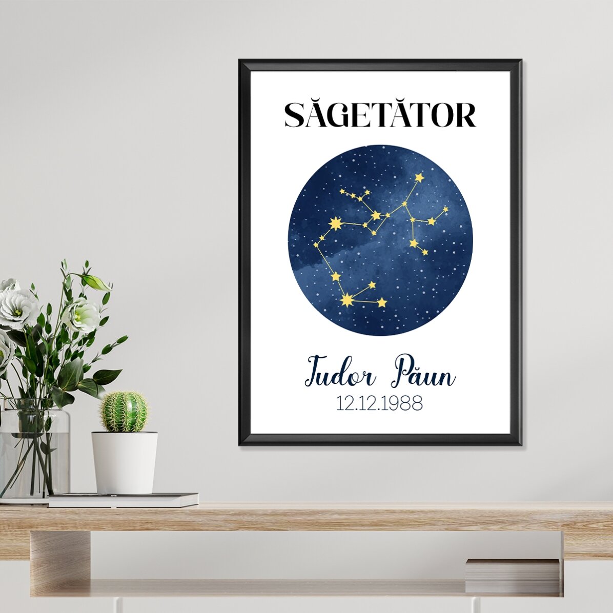 Individuell gestaltetes Poster mit Text – Das Sternbild des Schützen