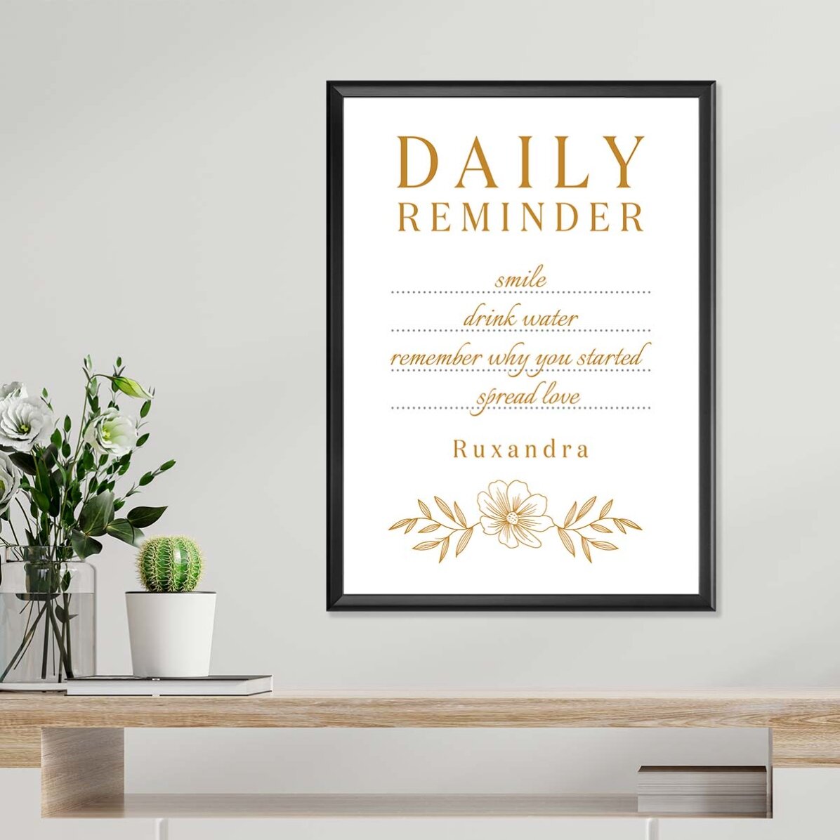 Individuell gestaltetes Poster mit Text – Daily Reminder