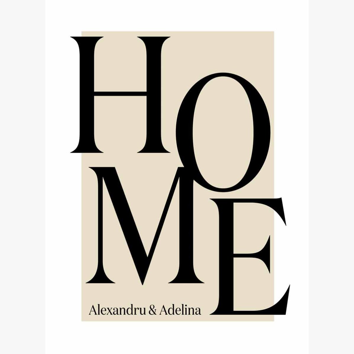 Individuell gestaltetes Poster mit Text – Startseite