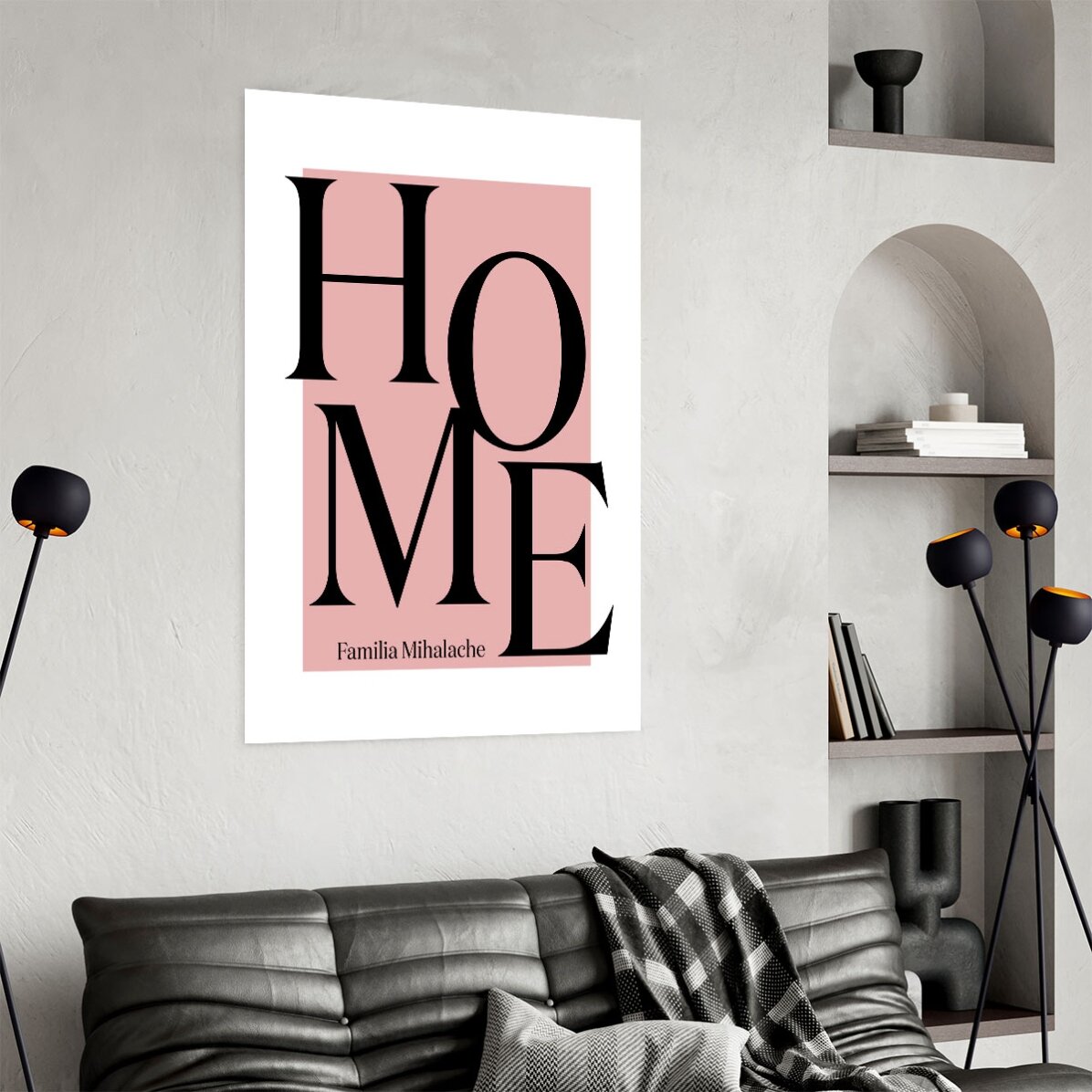 Individuell gestaltetes Poster mit Text – Startseite