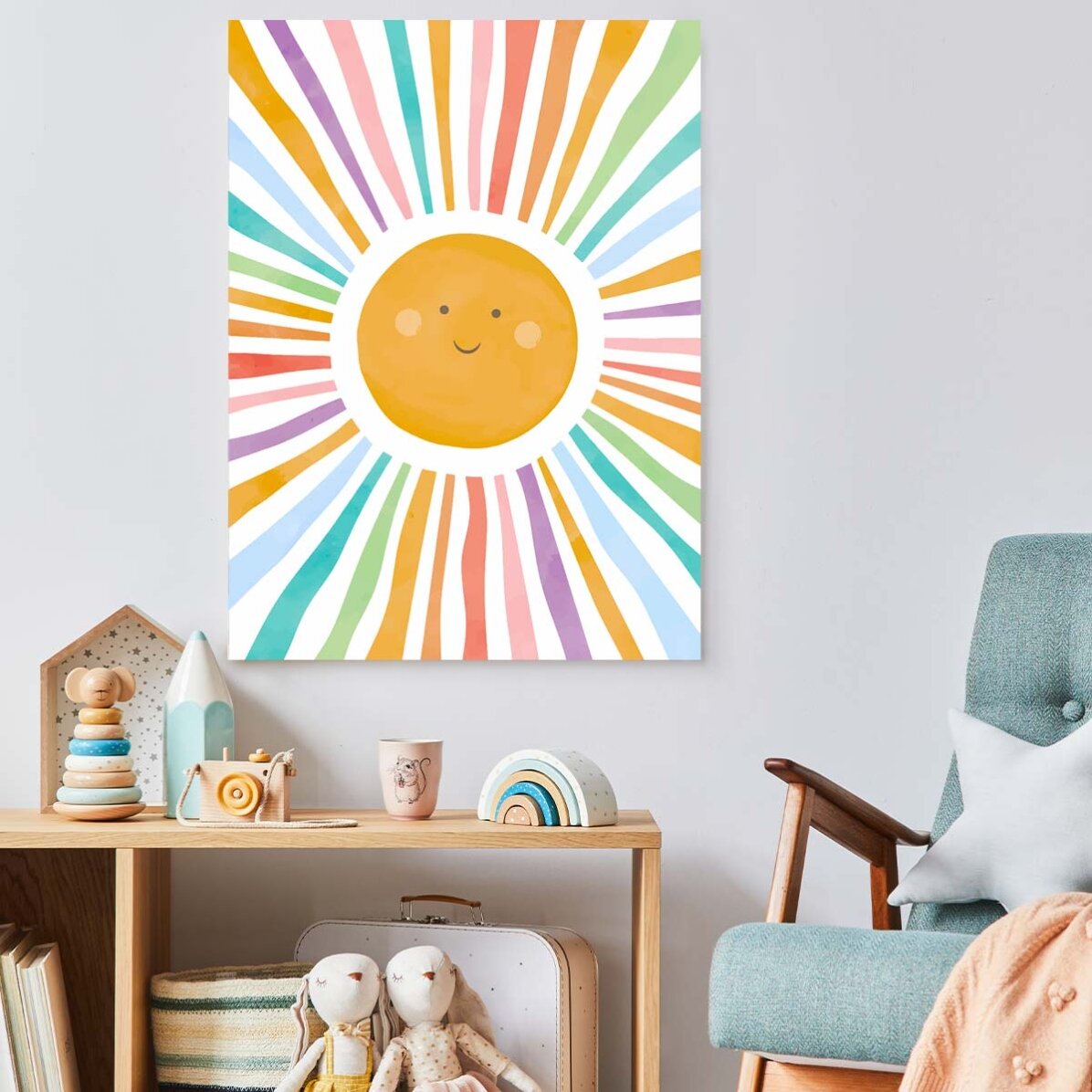 Poster „Bunte Sonne“