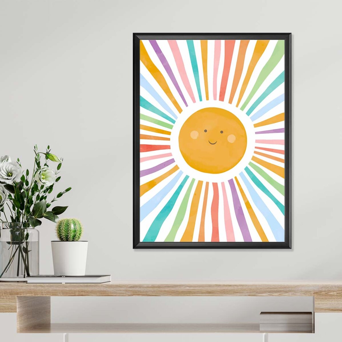 Poster „Bunte Sonne“
