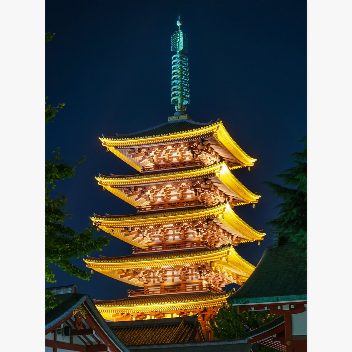 Poster: Japanischer Tempel