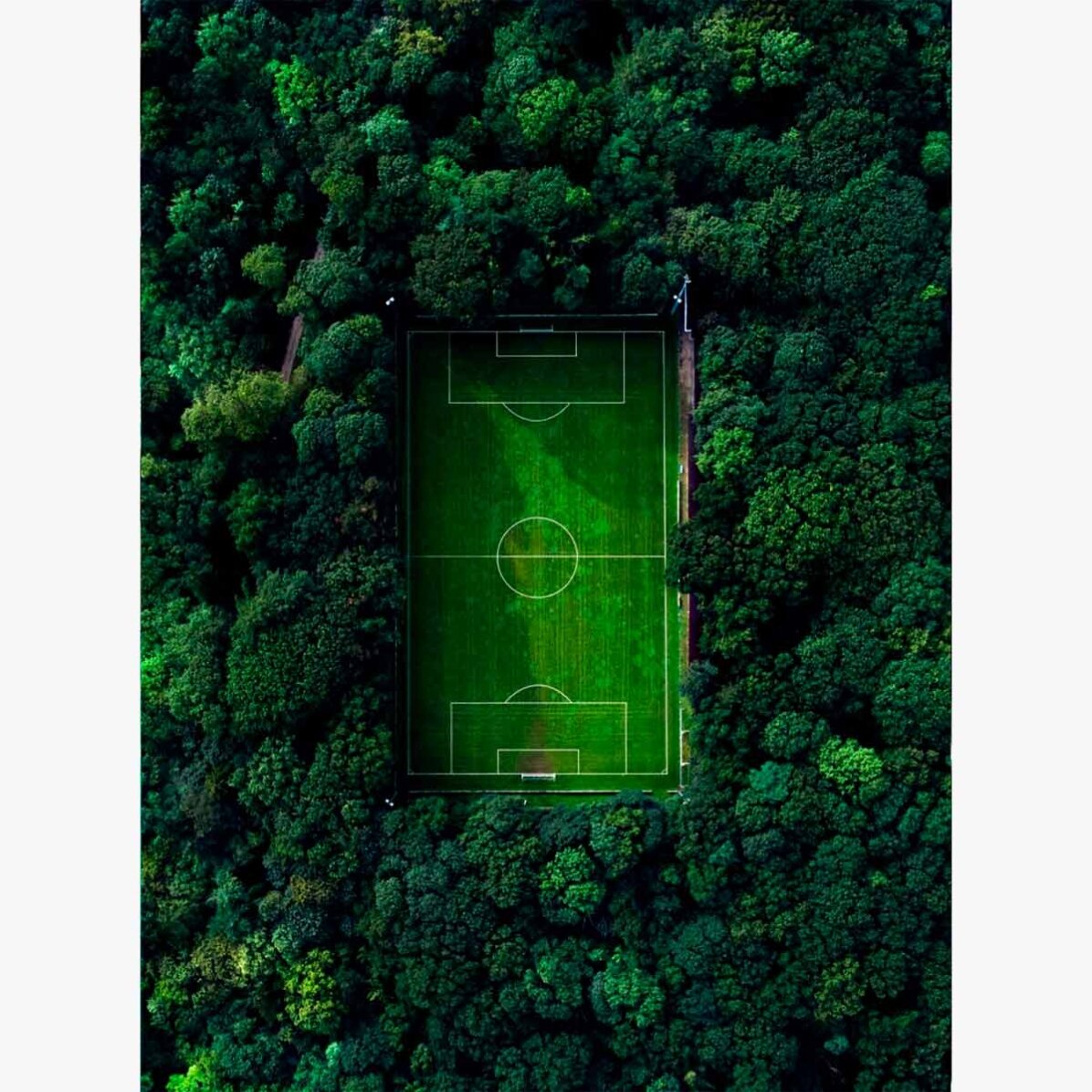 Poster „Fußballplatz“