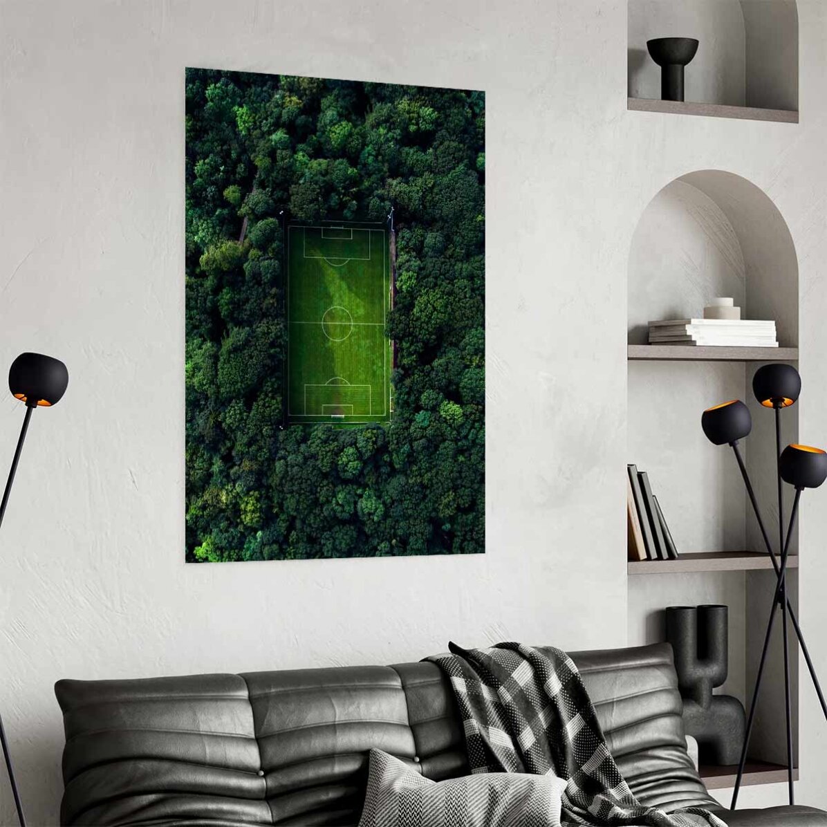 Poster „Fußballplatz“