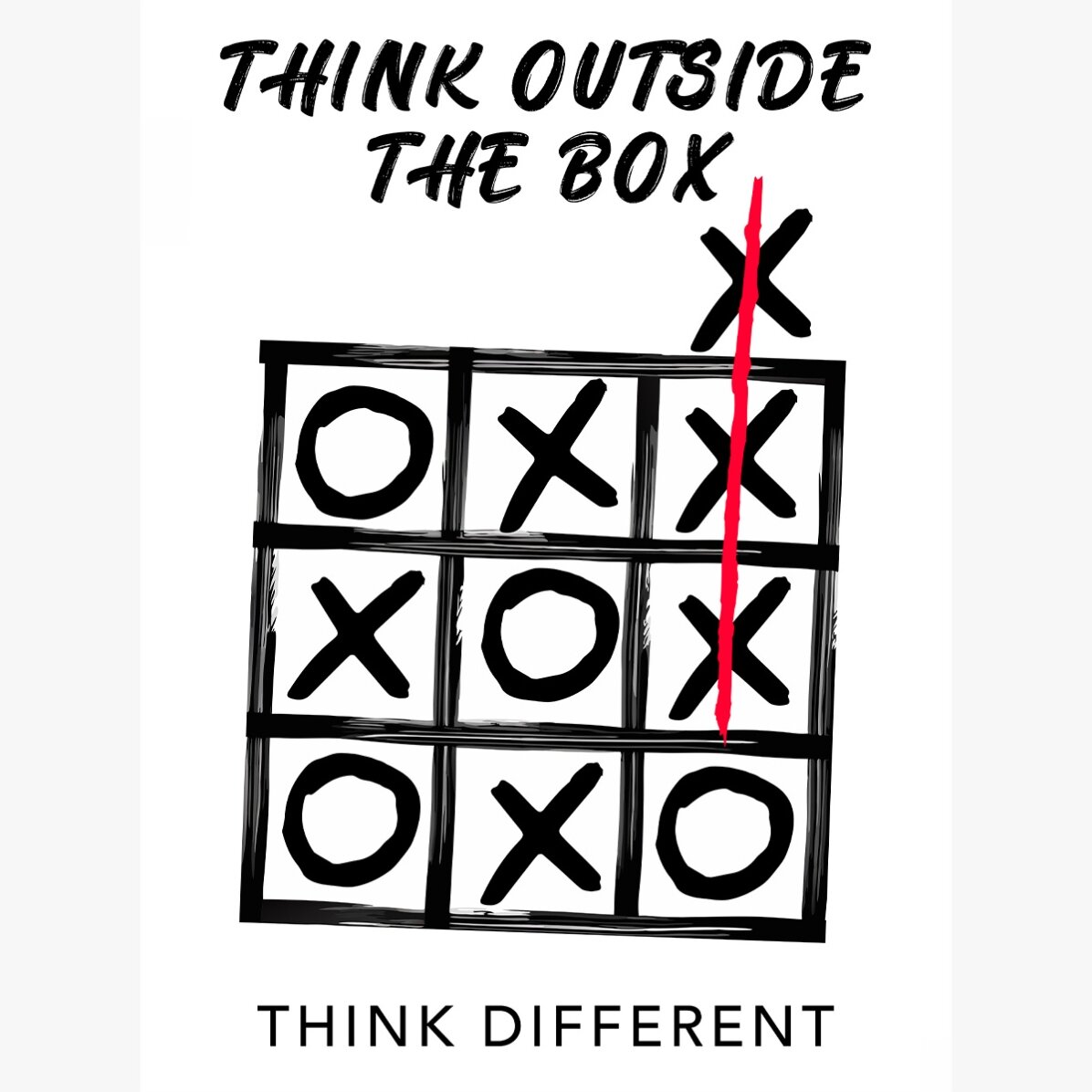 Poster „Think outside the box“