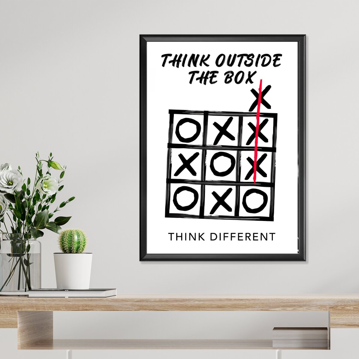 Poster „Think outside the box“
