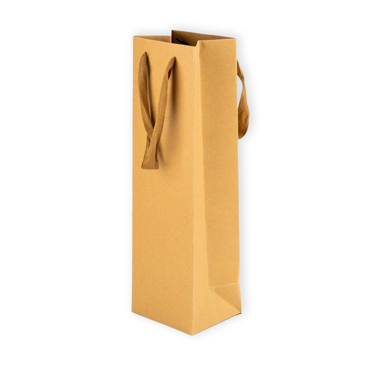 Kraftpapier-Geschenktüte für die Flasche