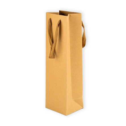 Kraftpapier-Geschenktüte für die Flasche