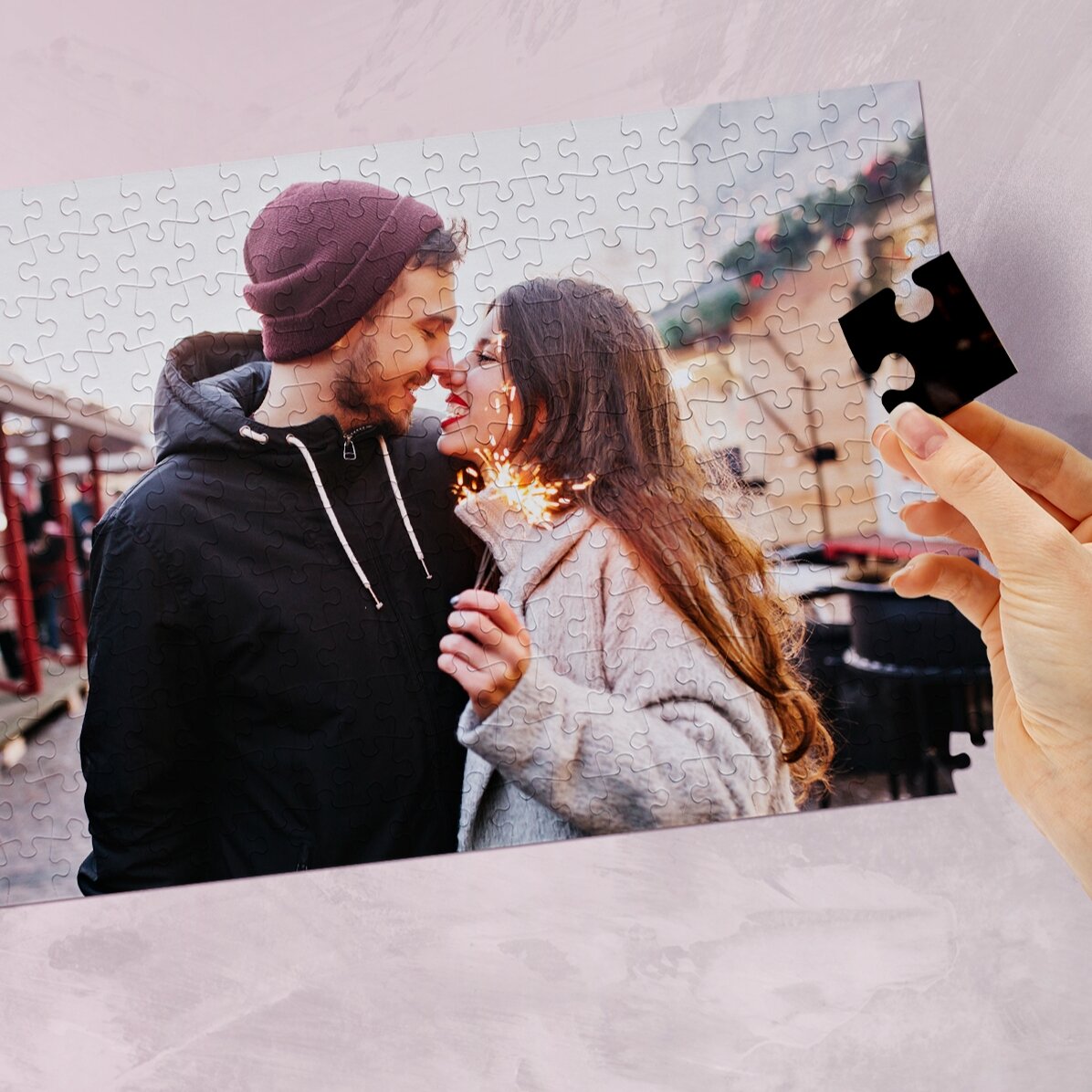Personalisiertes Puzzle mit einem Foto, 36 x 24 cm