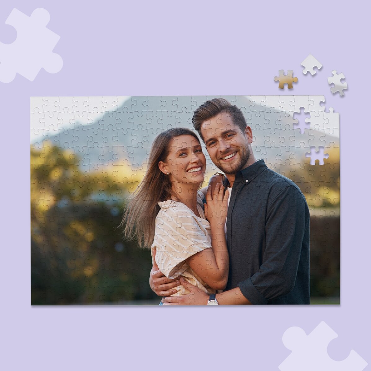 Personalisiertes Puzzle mit einem Foto, 36 x 24 cm