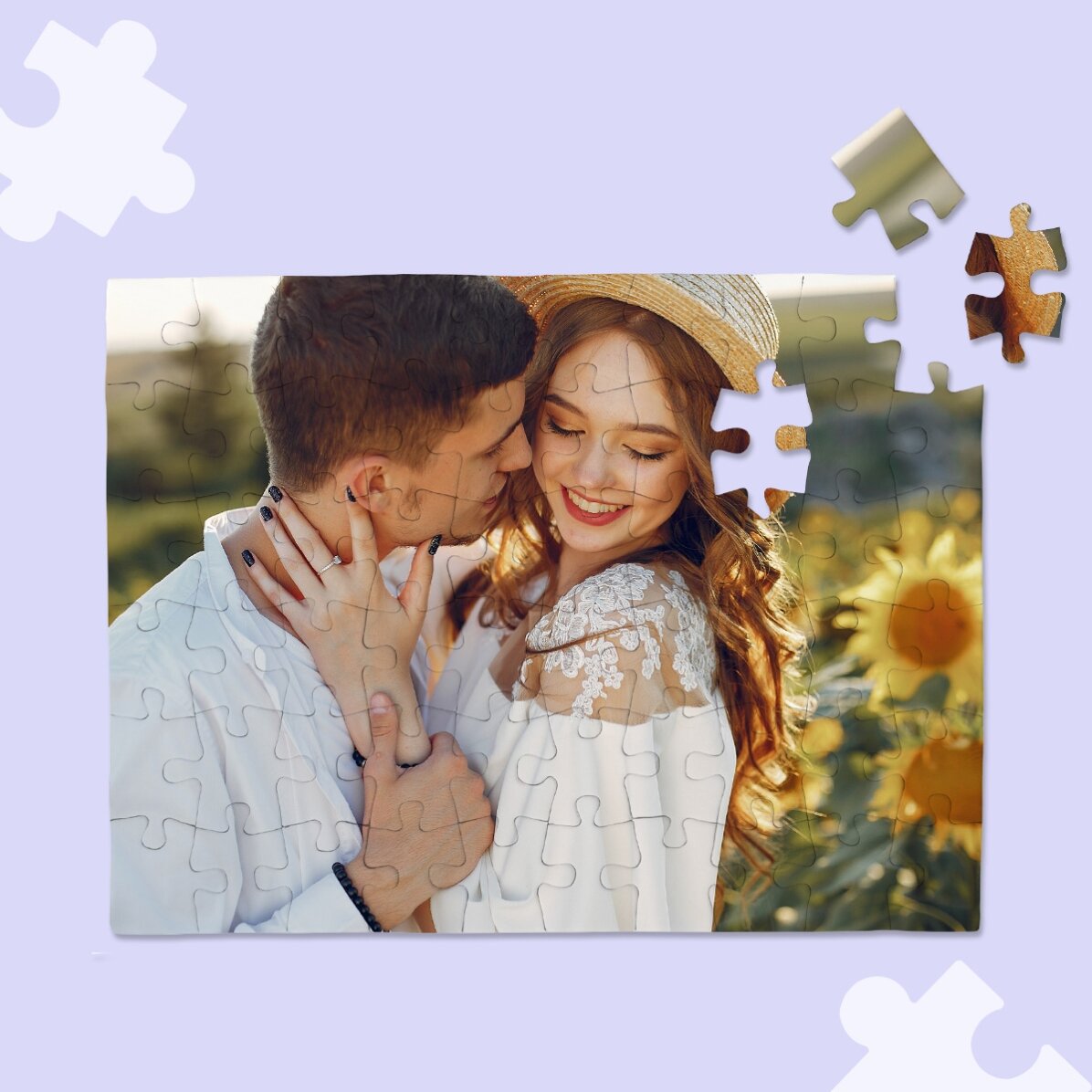 Individuell gestaltetes Puzzle mit einem Foto