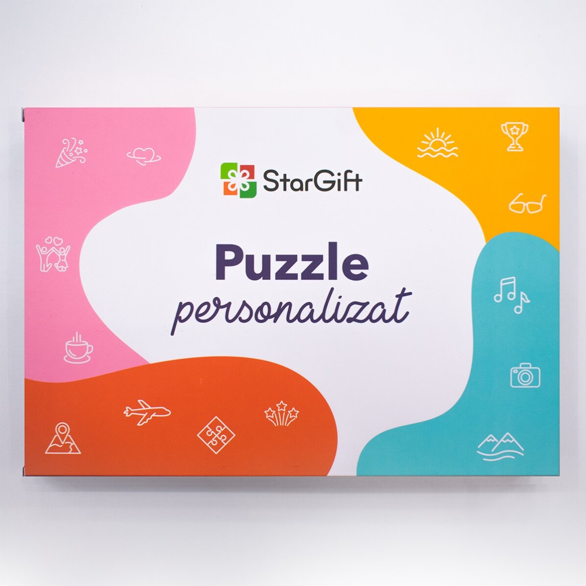 Personalisiertes Puzzle mit Text, 24 x 19 cm – Versteckte Botschaft
