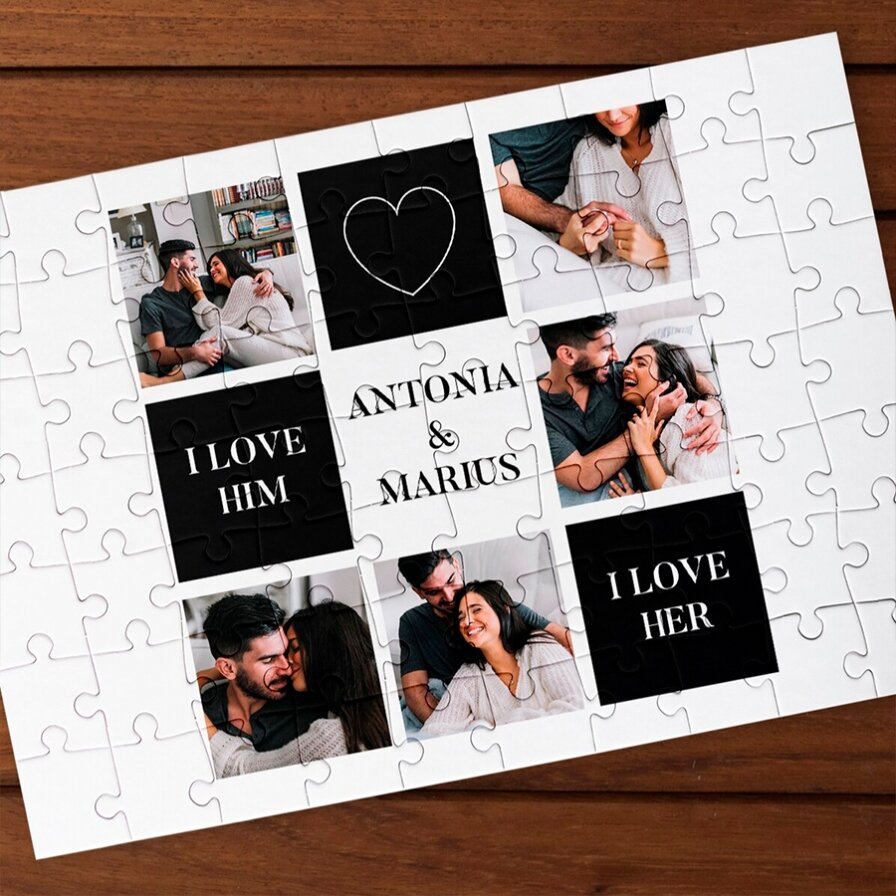 Personalisierte Puzzles zum Jahrestag einer Beziehung