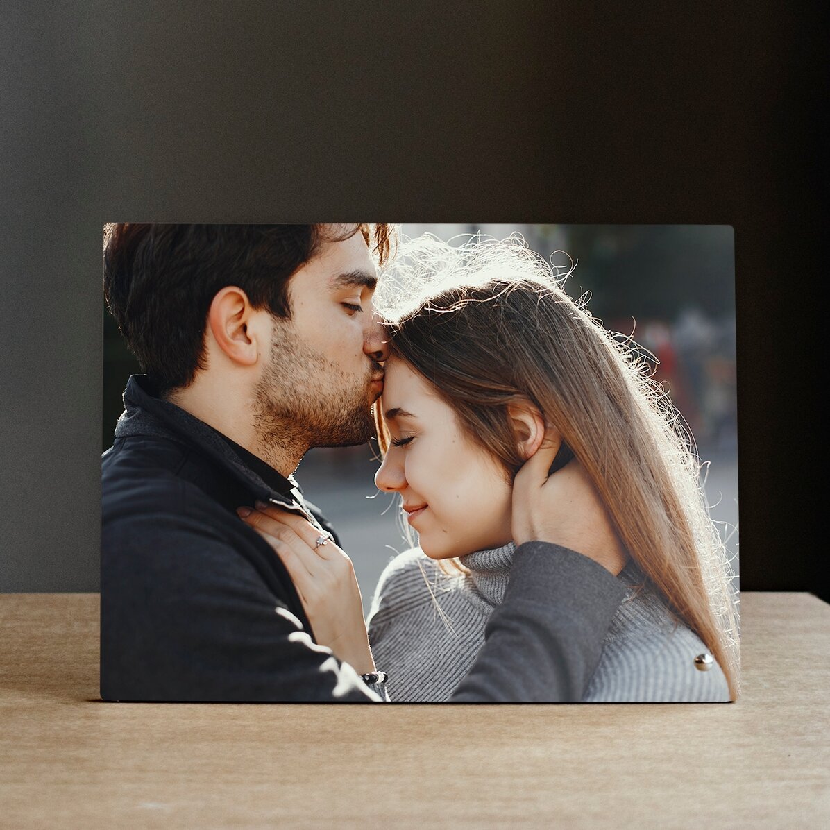 Personalisierter Fotorahmen für den Schreibtisch mit einem Querformat-Foto